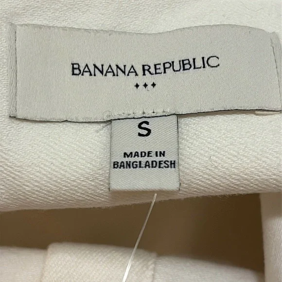 BANANA REPUBLIC White Sleeveless Denim Button Up Dress Size Small NWT - Picture 12 of 17